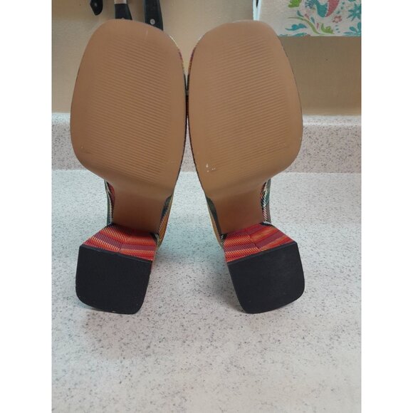 Madden Womens Chunky Heel Y2K Plaid Preppy Strap Size 6.5 Shoes - Picture 5 of 11